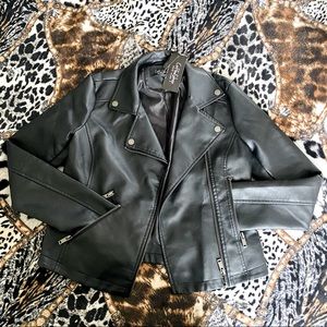 Black Faux Leather Jacket